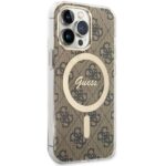 Guess GUHMP13LH4STW iPhone 13 Pro / 13 6.1" brown hardcase 4G MagSafe - imagine 3