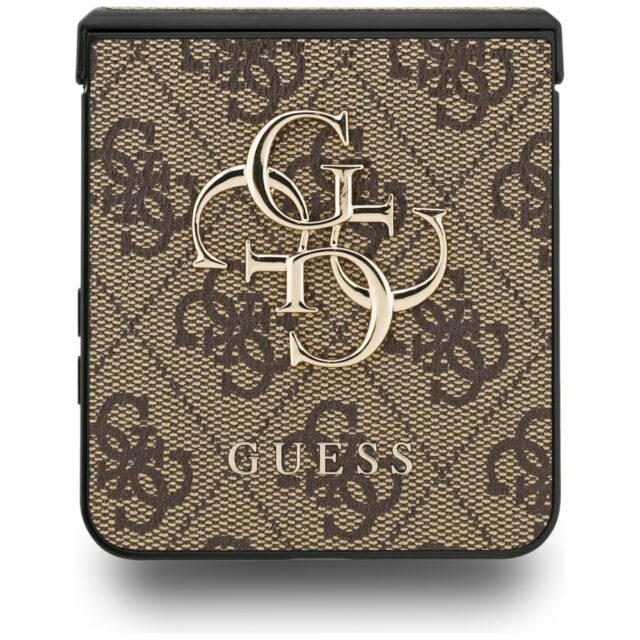 Guess Big 4G Logo Classic Logo Case for Samsung Galaxy Z Flip7 Brown - imagine 5