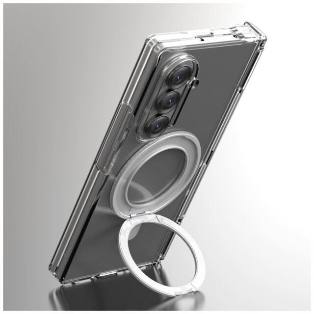Case Araree Nukin 360 S MagSafe Qi2  Kickstand for Samsung Galaxy Z Fold7 transparent - imagine 4