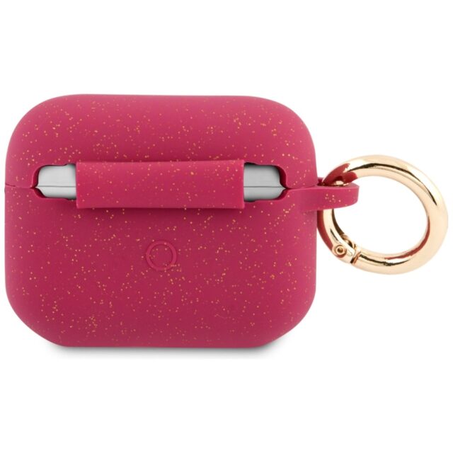 Guess GUACAPSILGLFU AirPods Pro cover fuschia Silicone Glitter - imagine 2