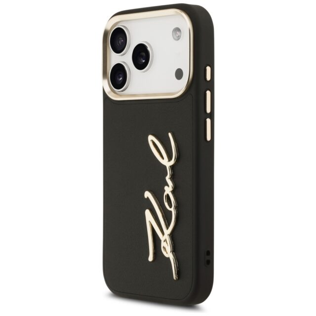 Karl Lagerfeld Karl Script Logo Case for iPhone 17 Pro Black - imagine 2