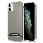 AMG AMHCN61TCBW iPhone 11 6,1" transparent hardcase Electroplate Black&White