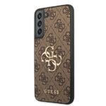Guess GUHCS22M4GMGBR S906 S22+ brown hardcase 4G Big Metal Logo - imagine 2