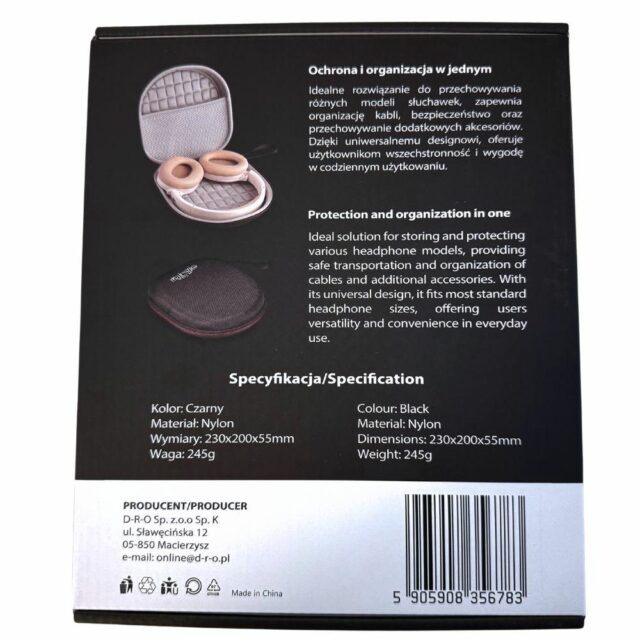 Majestic Line Universal Over-Ear Headphone Case Black - imagine 5