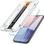 Spigen Glas.TR iPhone 15 Pro Max 6.7" "EZ FIT" clear tempered glass AGL06878 - imagine 2