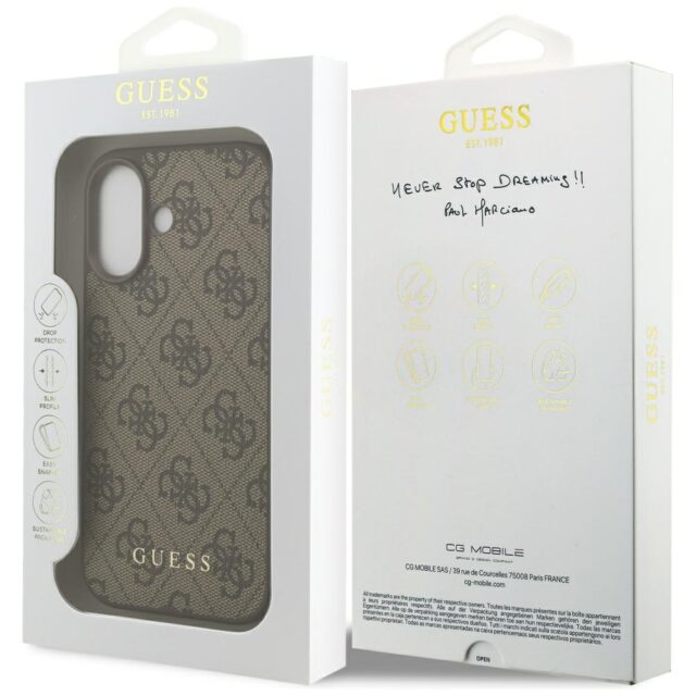 Guess 4G Classic Case for iPhone 17 Brown - imagine 8