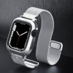 Spigen Metal Fit PRO Apple Watch 8/SE/7/6/5/4 (44/45mm) srebrny/silver ACS04584 - imagine 9