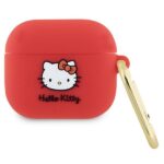 Hello Kitty HKA33DKHSF AirPods 3 Cover Fuchsia Silicone 3D Kitty Head