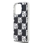 DKNY DKHCP15LHDLCEK iPhone 15 Pro 6.1 inch black hardcase IML Checkered Mono Pattern - imagine 6