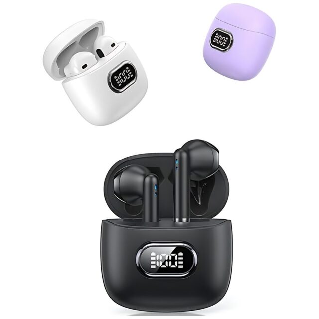 USAMS Bluetooth 5.3 TWS IA II Series wireless earphones purple BHUIAII03 (USAMS-IAII15) - imagine 2