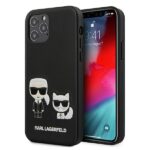 Karl Lagerfeld KLHCP12MPCUSKCBK iPhone 12/12 Pro 6,1" black hardcase Ikonik Karl & Choupette