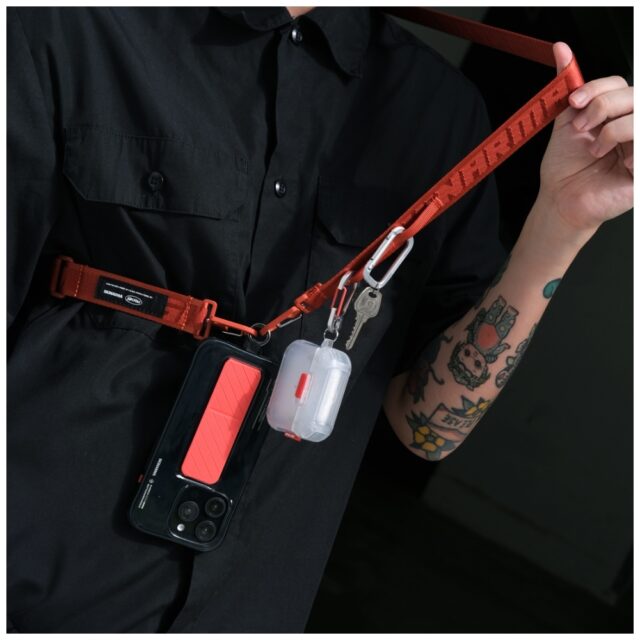 Case Skinarma Mecha for AirPods Pro 2 champagne - imagine 4