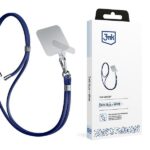 3MK EasyClip Dark Blue (silver) Phone Lanyard