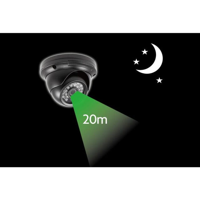 IGET HomeGuard HGPRO729 Dome Camera 720p HD Outdoor CCTV, IP66 - imagine 3