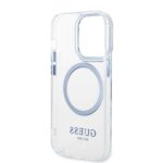 Guess GUHMP14XHTRMB iPhone 14 Pro Max6.7" blue hard case Metal Outline Magsafe - imagine 7