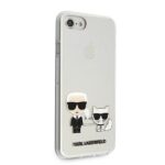 Karl Lagerfeld KLHCI8CKTR iPhone 7/8/SE2020 / SE 2022 hardcase Transparent Karl & Choupette - imagine 5
