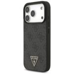 Case Guess 4G Strap Triangle Logo        MagSafe for iPhone 17 Pro black - imagine 3