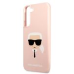 Karl Lagerfeld KLHCS22SSLKHPI S22 S901 pink hardcase Silicone Karl`s Head - imagine 6