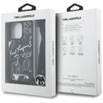 Case Karl Lagerfeld Crossbody Grained    Pattern & Logo for iPhone 16 Pro Max black - imagine 7