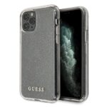 Guess GUHCN65PCGLSI iPhone 11 Pro Max silver hard case Glitter