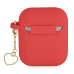 Guess GUA2LSCHSR AirPods cover red Silicone Charm Heart Collection - imagine 2
