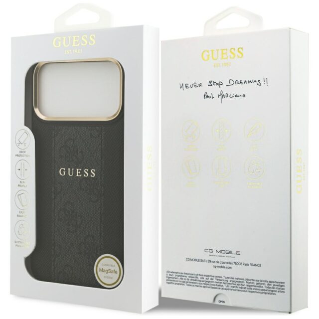 Case Guess 4G Stripe MagSafe for iPhone 17 Pro Max black - imagine 8