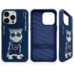 Nimmy case iPhone 15 Pro 6.1"            blue Glasses Cool Cat - imagine 2