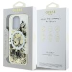 Guess GUHMP16XLFMWTE iPhone 16 Pro Max 6.9" beige hardcase Liquid Glitter Flower MagSafe - imagine 8
