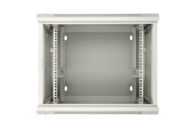 Extralink 12U 600x600 AZH Gray | Rackmount cabinet | wall mounted, swing type - imagine 3