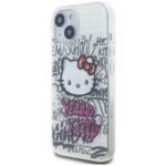 Hello Kitty HKHCP15SHDGPHT iPhone 15 /14 / 13 6.1" white hardcase IML Kitty On Bricks Graffiti - imagine 2