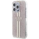 Guess GUHCP14XH4PSEGP iPhone 14 Pro Max 6.7" pink hardcase IML 4G Gold Stripe - imagine 2