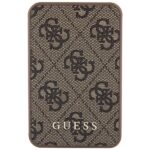 Guess Powerbank 15W GUPB5LP4GEGW 5000mAh brown 4G Leather Metal Logo - imagine 2