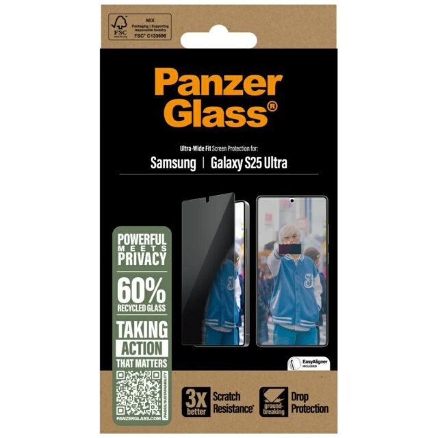 PanzerGlass Ultra-Wide Fit Privacy Glass for Samsung Galaxy S25 Ultra - imagine 4