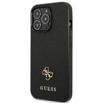 Guess GUHCP13LPS4MK iPhone 13 Pro / 13 6,1" black hardcase Saffiano 4G Small Metal Logo - imagine 2