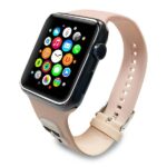 Karl Lagerfeld Pasek KLAWLSLKP Apple Watch 42/44/45mm pink strap Silicone Karl Heads - imagine 3