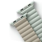 UNIQ Revix Strap Apple Watch Series 1-8/SE/SE2/SE3 38/40/41mm Reversible Magnetic green-beige - imagine 5