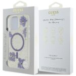 Case Guess Resin Flowers MagSafe for iPhone 16 Pro purple - imagine 8