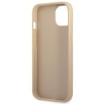 Guess GUHCP13SPSATLE iPhone 13 mini 5,4" beige hardcase SaffianoTriangle Logo - imagine 7