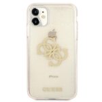 Guess GUHCN61PCUGL4GGO iPhone 11 6,1"/ Xr gold hard case Glitter 4G Big Logo - imagine 3