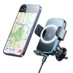 USAMS Car holder with wireless charger for air vent black  (CD230) 15W - imagine 2