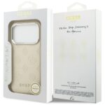 Guess Peony Hot Stamp Script MagSafe Case for iPhone 17 Pro Beige - imagine 8