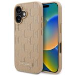 Karl Lagerfeld KLHMP16SPKHPORPE iPhone 16 6.1"beige hardcase Hot Stamp Magsafe