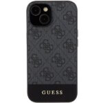 Guess GUHCP15SG4GLGR iPhone 15 / 14 / 13 6.1" grey hardcase 4G Stripe Collection - imagine 3