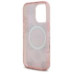 Guess GUHMP16LH4PYEEP iPhone 16 Pro 6.3" pink hardcase IML Peony On 4G Background MagSafe - imagine 7