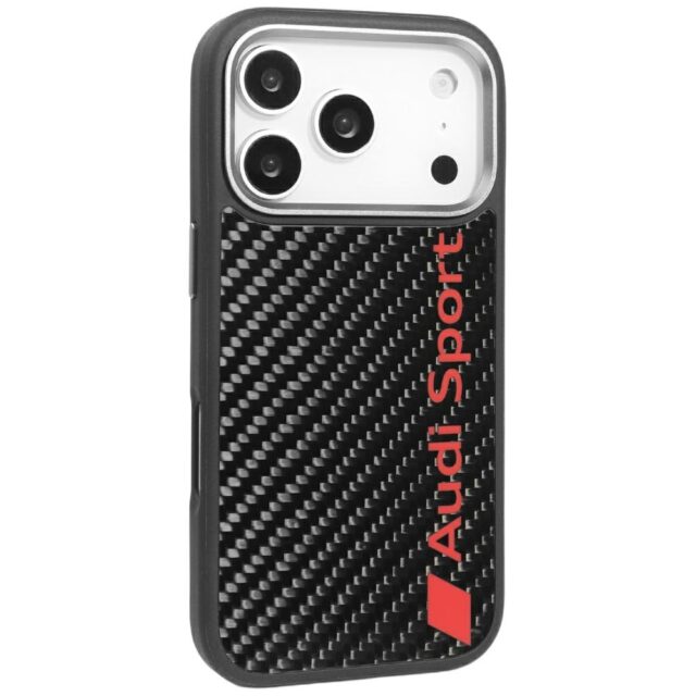 Case Audi R8 Carbon Fiber MagSafe for iPhone 17 Pro black - imagine 3