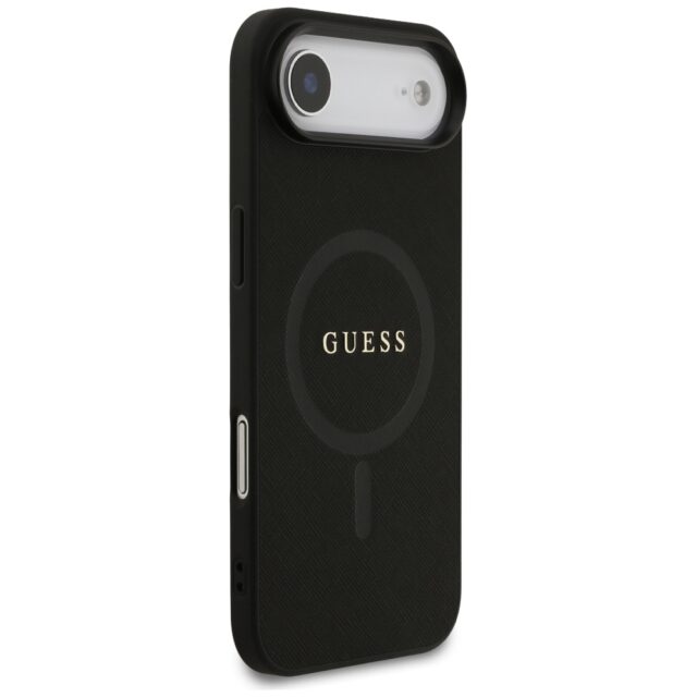 Guess Saffiano Classic Logo MagSafe Case for iPhone Air Black - imagine 4