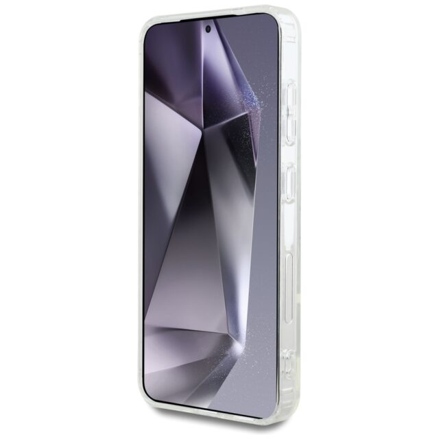 Case Karl Lagerfeld Button Choupette Head Printed Logo MagSafe Samsung Galaxy S25 white - imagine 5