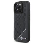 BMW BMHMP16L23PUCPK iPhone 16 Pro 6.3" black hardcase M Perforated Twisted Line MagSafe - imagine 2