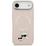 Karl Lagerfeld Karl & Choupette Pins MagSafe Case for iPhone Air Pink - imagine 3