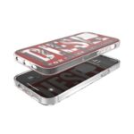 Diesel Snap Case Clear AOP iPhone 12 ProMax czerwono-szary/red-grey 42568 - imagine 6